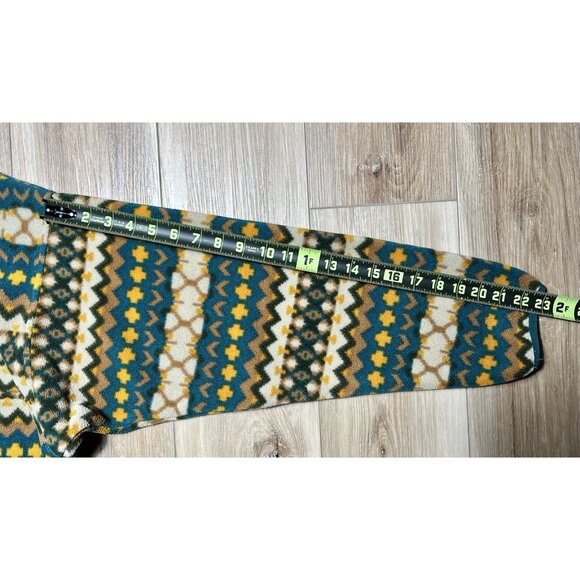 Patagonia Synchilla Cliff Arbor Green Geometric Snap T Fleece Pullover -Men’s XL - Picture 16 of 16